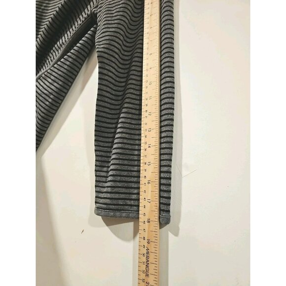 EILEEN FISHER Top Medium Tunic Stretch Tencel Terry Striped Long Sleeve Gray USA - Picture 9 of 11